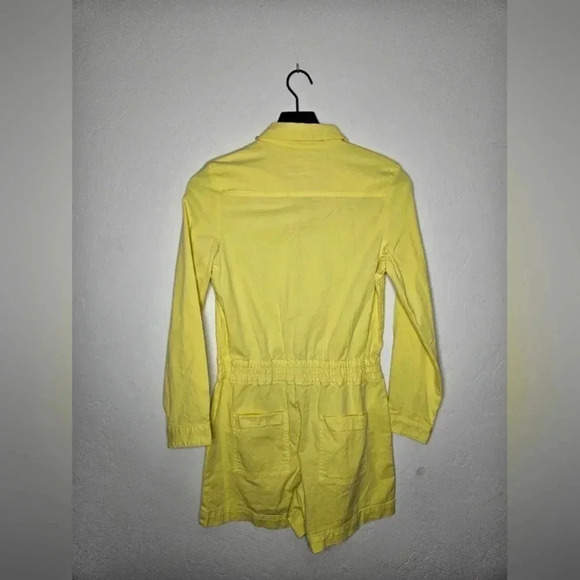 BONPOINT Yellow Shortall long sleeve Romper in Yellow Size XS NWT - Picture 5 of 7